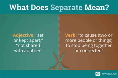 SEPARATE definition and meaning 